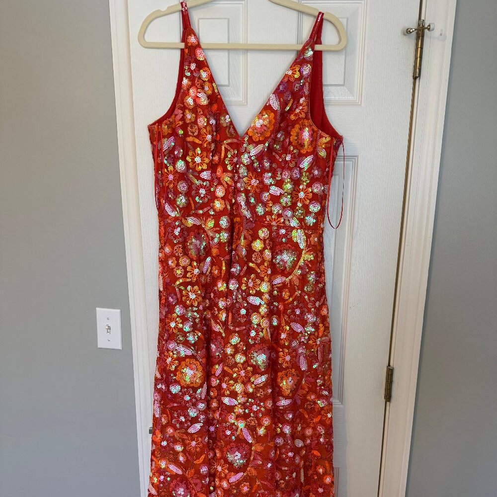 Dress the Population Ariyah Sunburst Sequin Gown